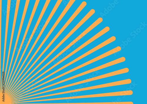 Converging lines from a corner spot