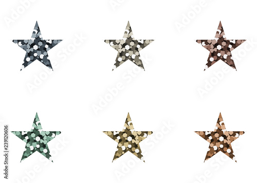 Stars icons set.