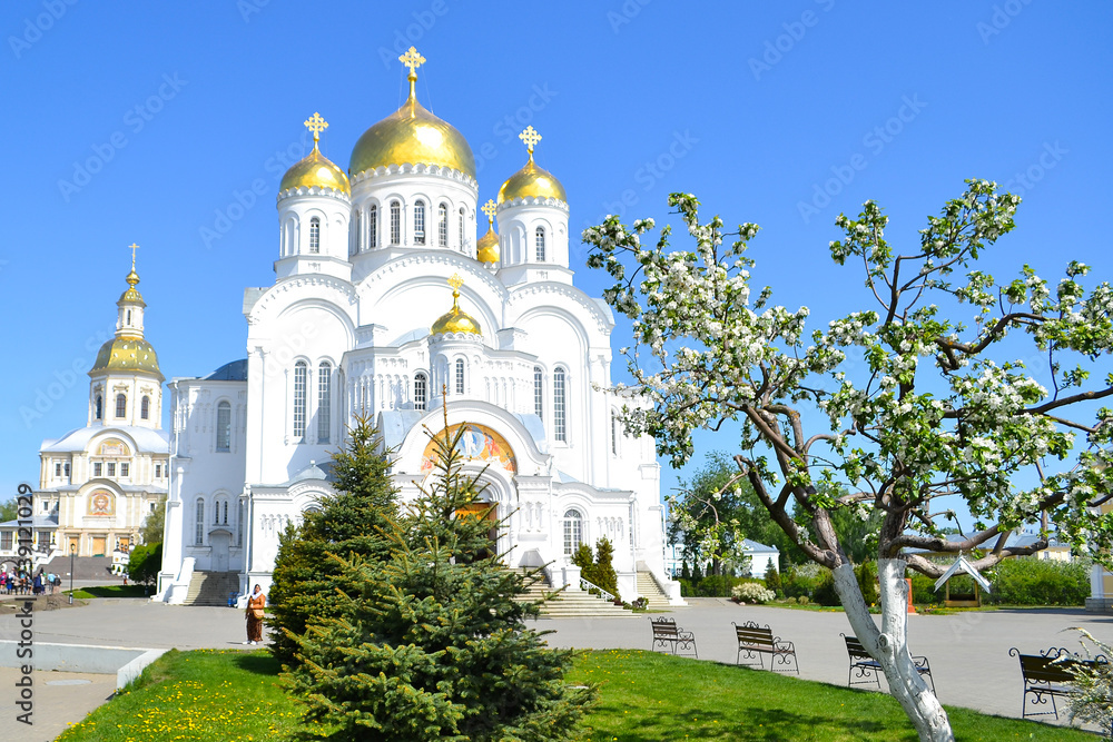 DIVEEVO, RUSSIA - September 6, 2018: Holy Trinity-Saint Seraphim-Diveyevo Monastery in Nizhny Novgorod region