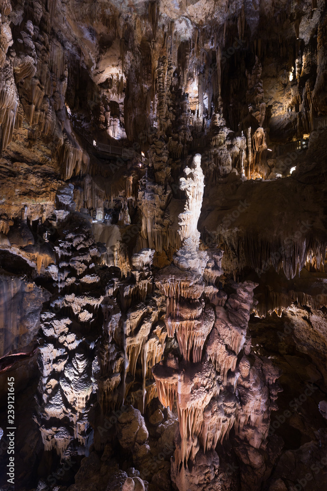 Cave of Demons is geological sight of Southern France