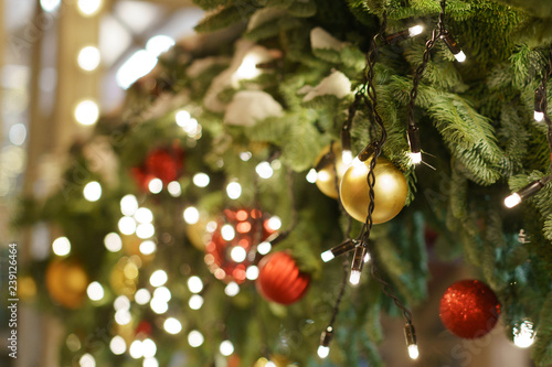Photography The Christmas tree decoration