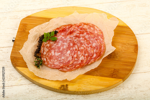 Sliced salami