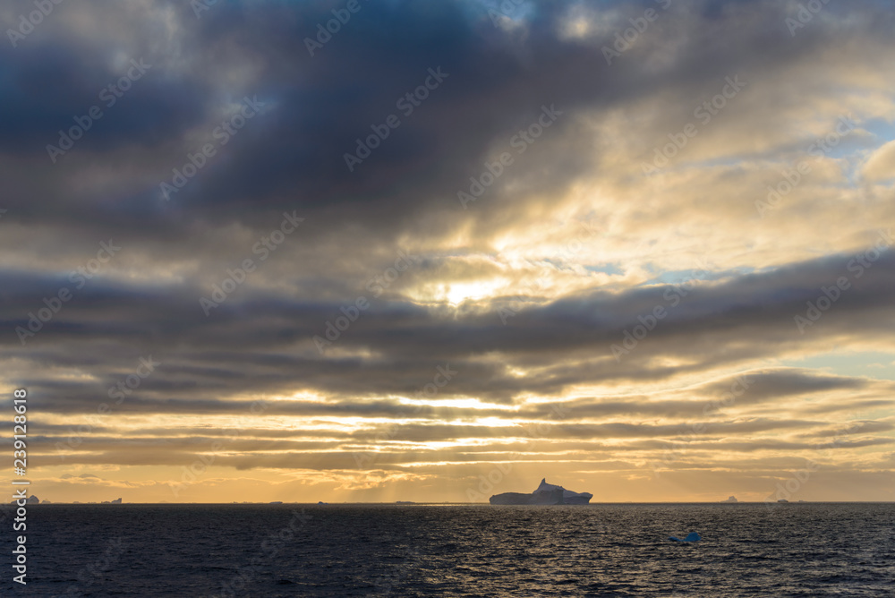 Antarctic seascape with iceberg Antarctic seascape with iceberg