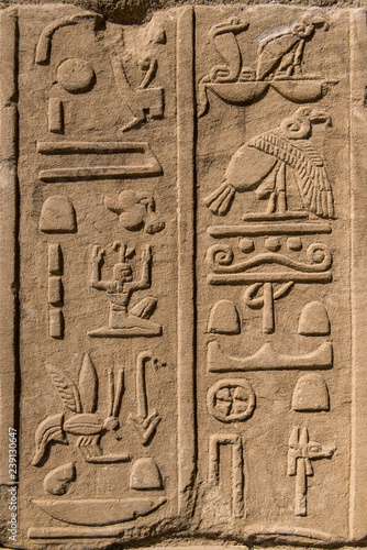 Egyptian Pharaoh Alphabet Signs