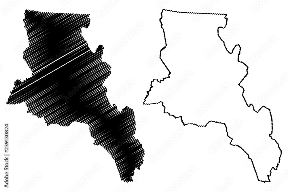 Catamarca (Region of Argentina, Argentine Republic, Provinces of Argentina) map vector illustration, scribble sketch Catamarca map