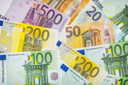 Background of euro Money . Euro cash background.