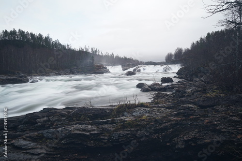 Malselvfossen Norwegen Wasserfall