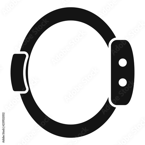 Smart wristband icon. Simple illustration of smart wristband vector icon for web design isolated on white background
