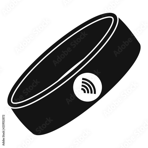 Nfc smart bracelet icon. Simple illustration of nfc smart bracelet vector icon for web design isolated on white background