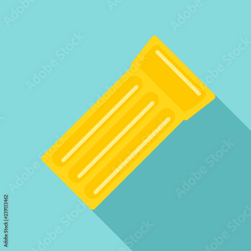 Swimming mattress icon. Flat illustration of swimming mattress vector icon for web design