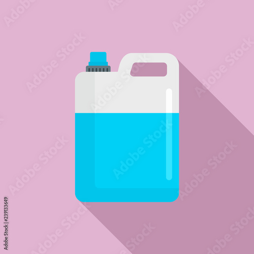 Pool chlorine canister icon. Flat illustration of pool chlorine canister vector icon for web design