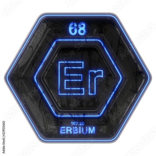 Sci Fi Button Erbium photo