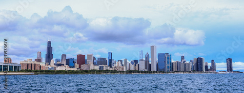 Panoramic Day View to the Chicago Skyline, United States © Dave