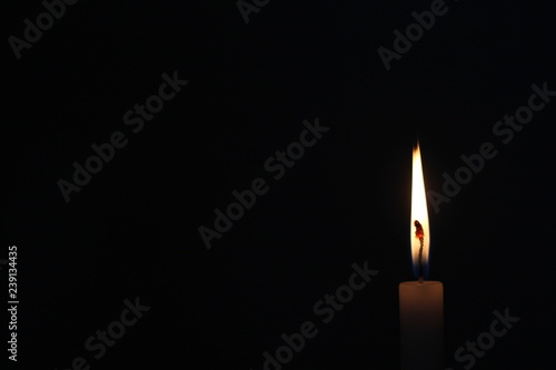 Christmas light candle