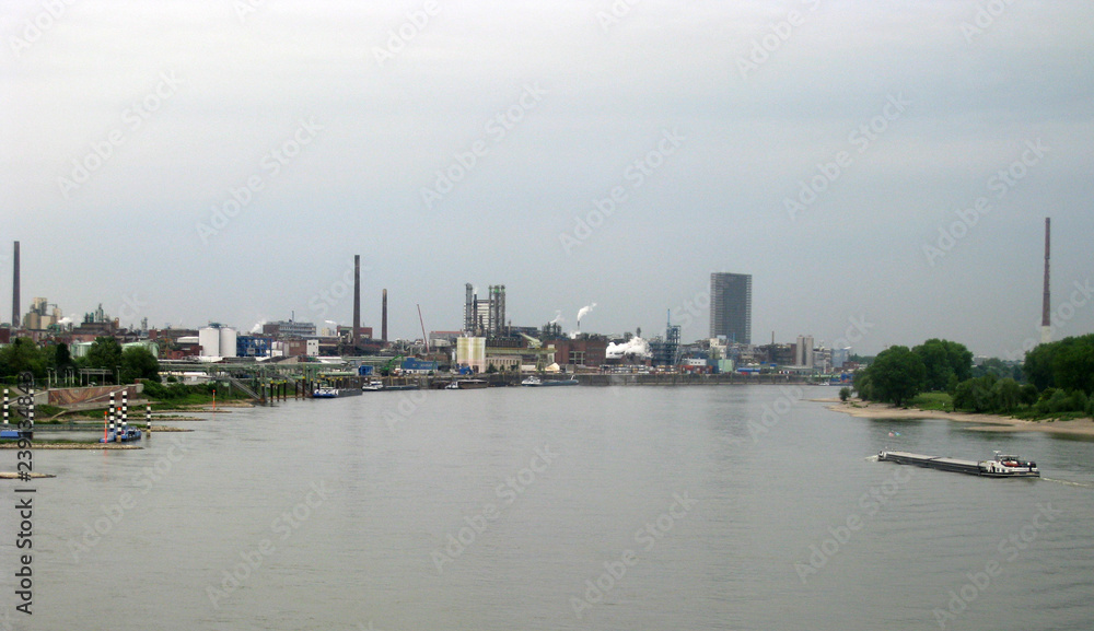 Naklejka premium view from the river