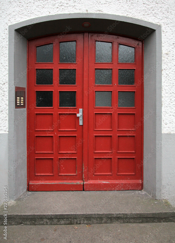 Obraz premium rote Haustür