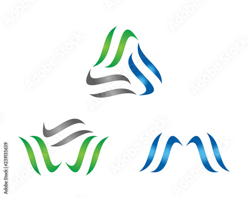 Wallpaper Mural abstract w m letter group logo collection Torontodigital.ca