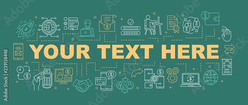 Transactions word concepts banner