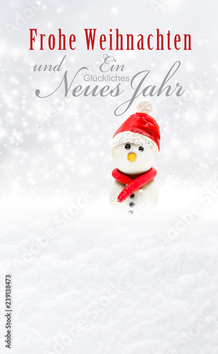 Weihnachtskarte  Frohe Weihanchten