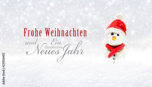 Weihnachtskarte  Frohe Weihanchten