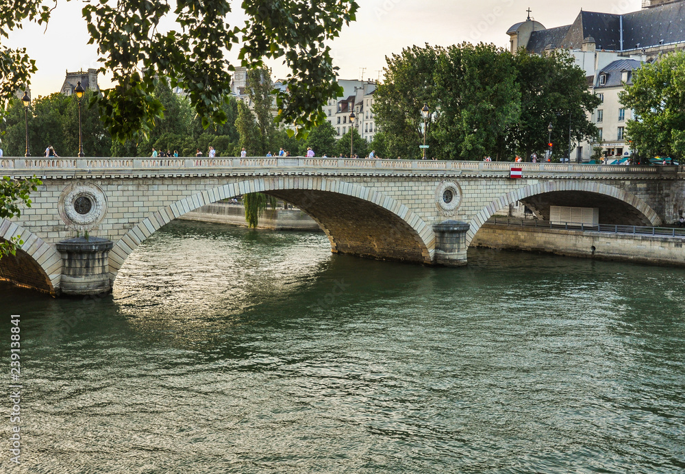 Puentes de París sobre el río Sena, Francia 