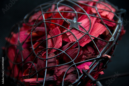 Wallpaper Mural metal heart inside of rose petals Torontodigital.ca