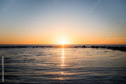 beautiful sunset on the sea © Valentina