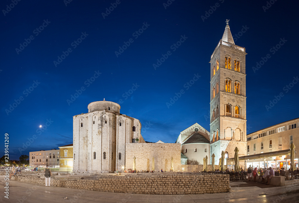 Roman forum and church St. Donata in Zadar, Croatia