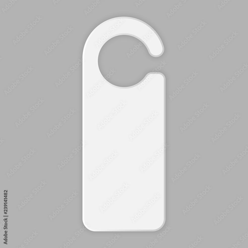 Vetor de Hotel room door tag icon. Realistic illustration of hotel room  door tag vector icon for web design do Stock | Adobe Stock