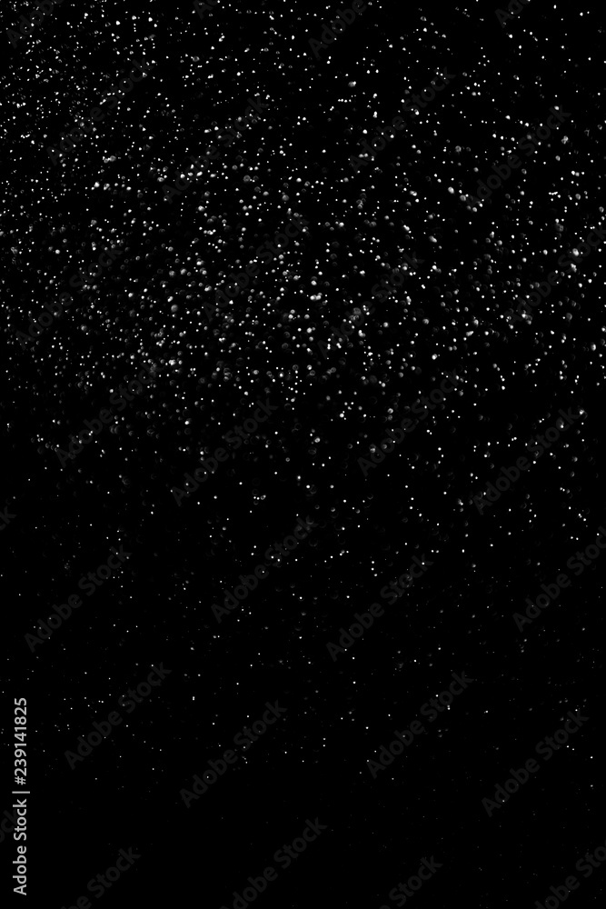 Snow and snow fog on a black background Snow and snow fog on a black background