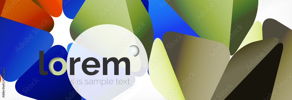 Modern geometric background. Poster template with polygonal elements Modern geometric background. Poster template with polygonal elements