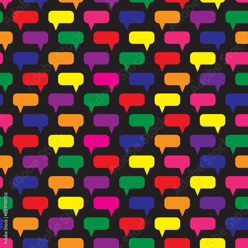 Speech bubbles seamless pattern.