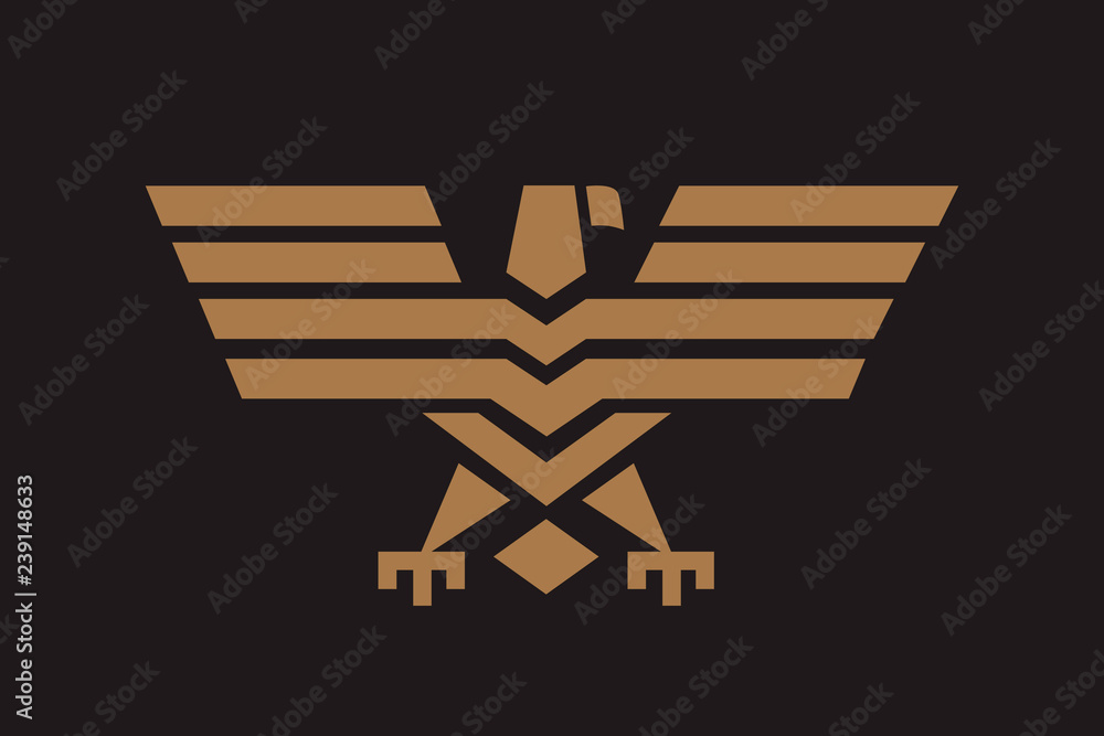 Black Eagle Heraldry Symbol Isolated Bird Mascot Vector Black Hawk Stock  Vector by ©Seamartini 599760598