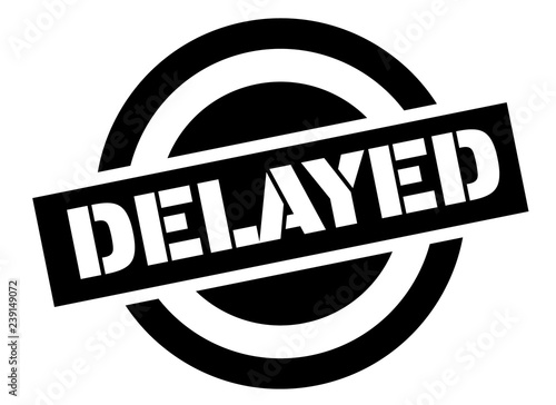 delayed stamp on white