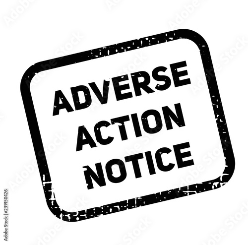 adverse action notice advertising sticker