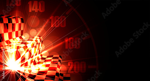 Racing speed background, vector illustration abstraction in car track