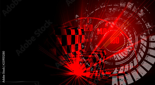 Fotografía Racing speed background, vector illustration abstraction in car track