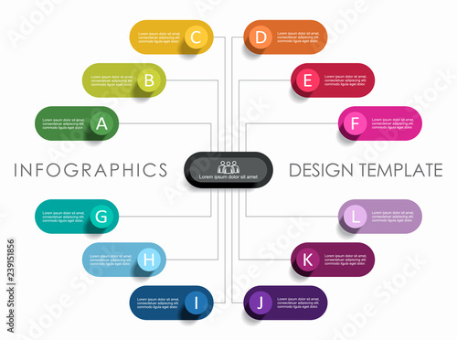 Infographic design template with place for your data. Vector illustration.