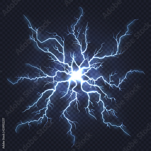 Obraz na plátně Lightning thunder