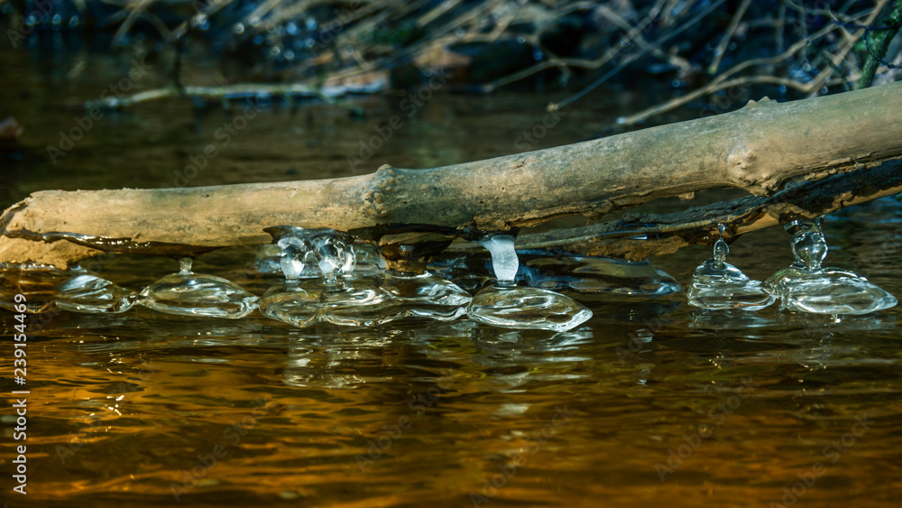 Fototapeta premium frozen water