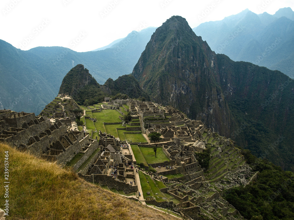 view from the top of mountain machu picchu