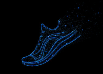 Handdoek met foto Jongenskamer Witte sneakers van dichtbij  © sentax