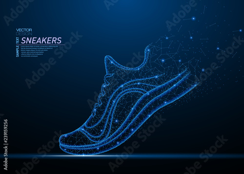 Closeup snickers shoes