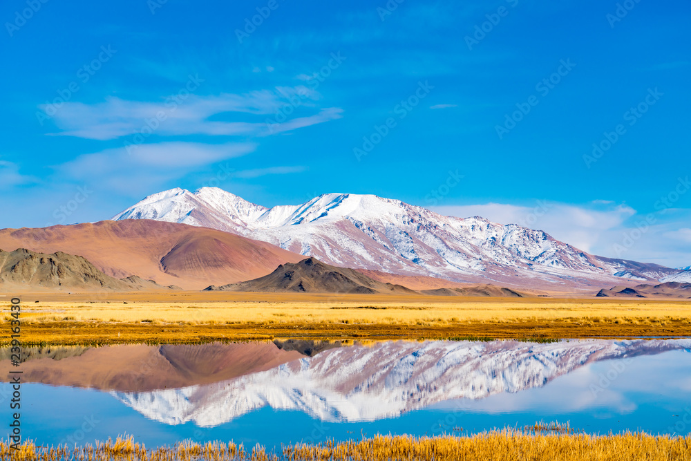 Fototapeta premium Beautiful landscape of Ulgii in western Mongolia