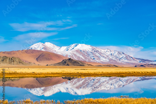 Canvastavla Beautiful landscape of Ulgii in western Mongolia