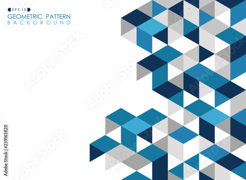 Abstract dark blue geometric background with polygonal triangles.
