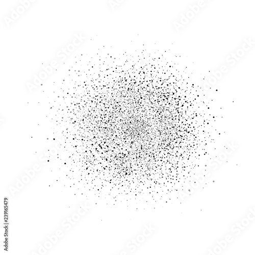 Dust and particles scatter brush on white abstract background vector illustration