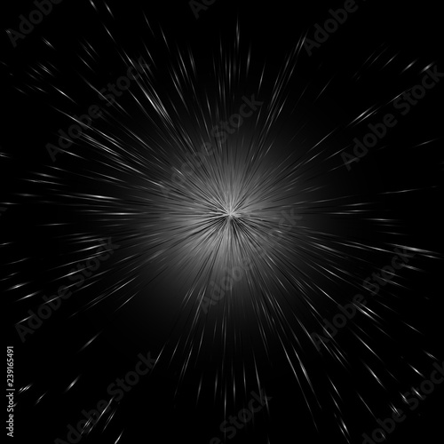 Dark stars burst explosion in galaxy space crystal concept abstract background vector illustration