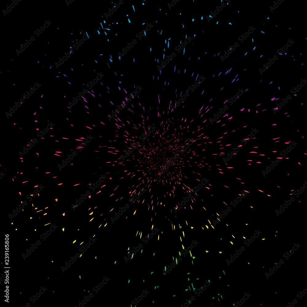 Stars spectrum burst explosion scatter glitter in galaxy space abstract background vector illustration Stars spectrum burst explosion scatter glitter in galaxy space abstract background vector illustration