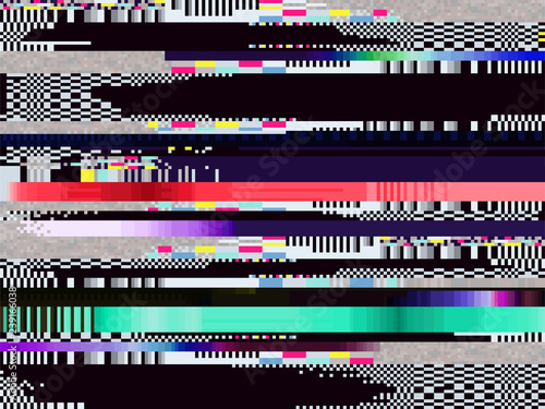 Glitch computer screen data error texture